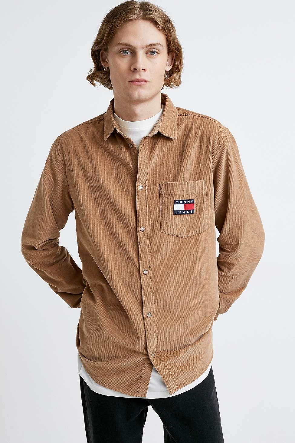tommy jeans corduroy shirt