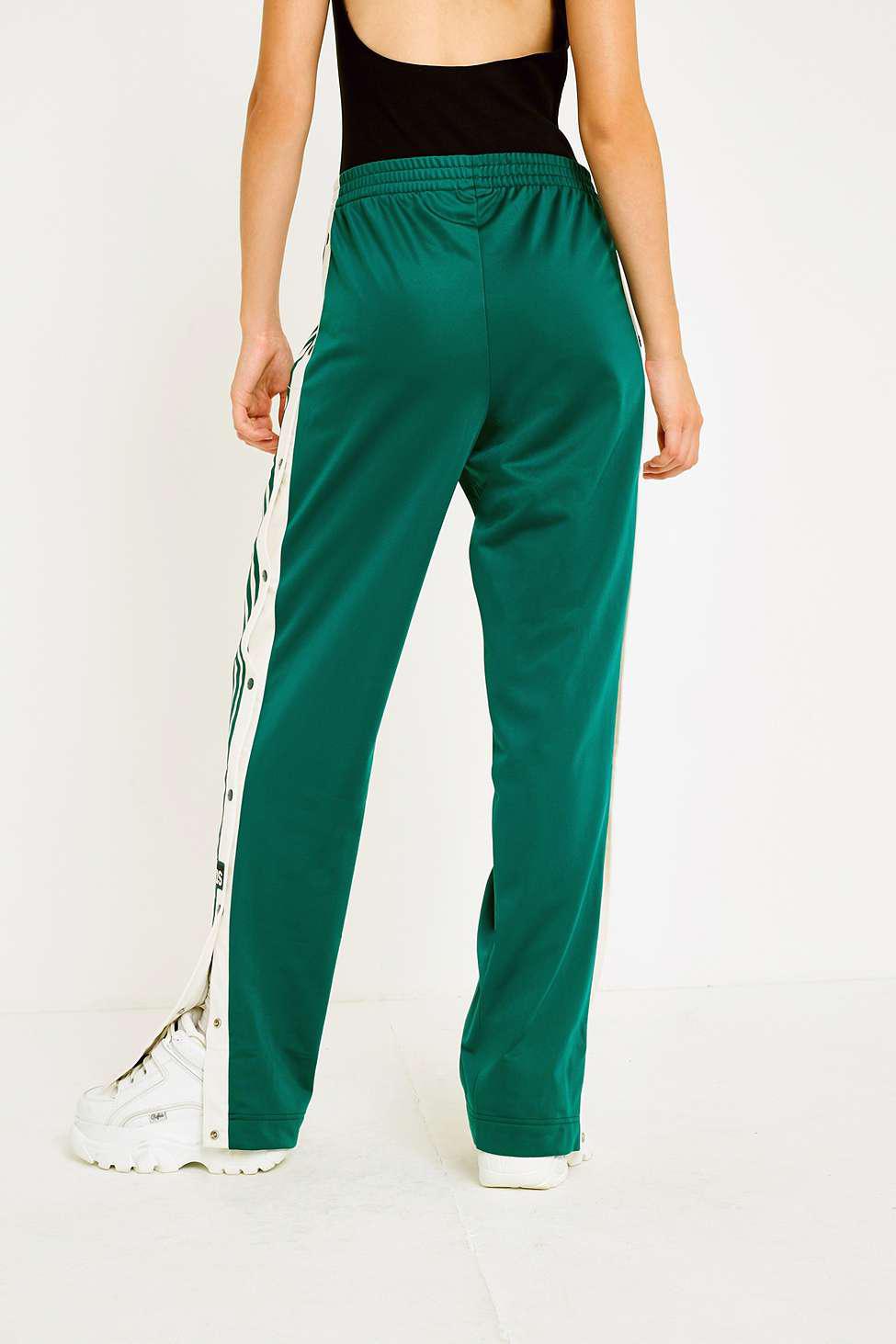 3-stripe Green Popper Track Pants 