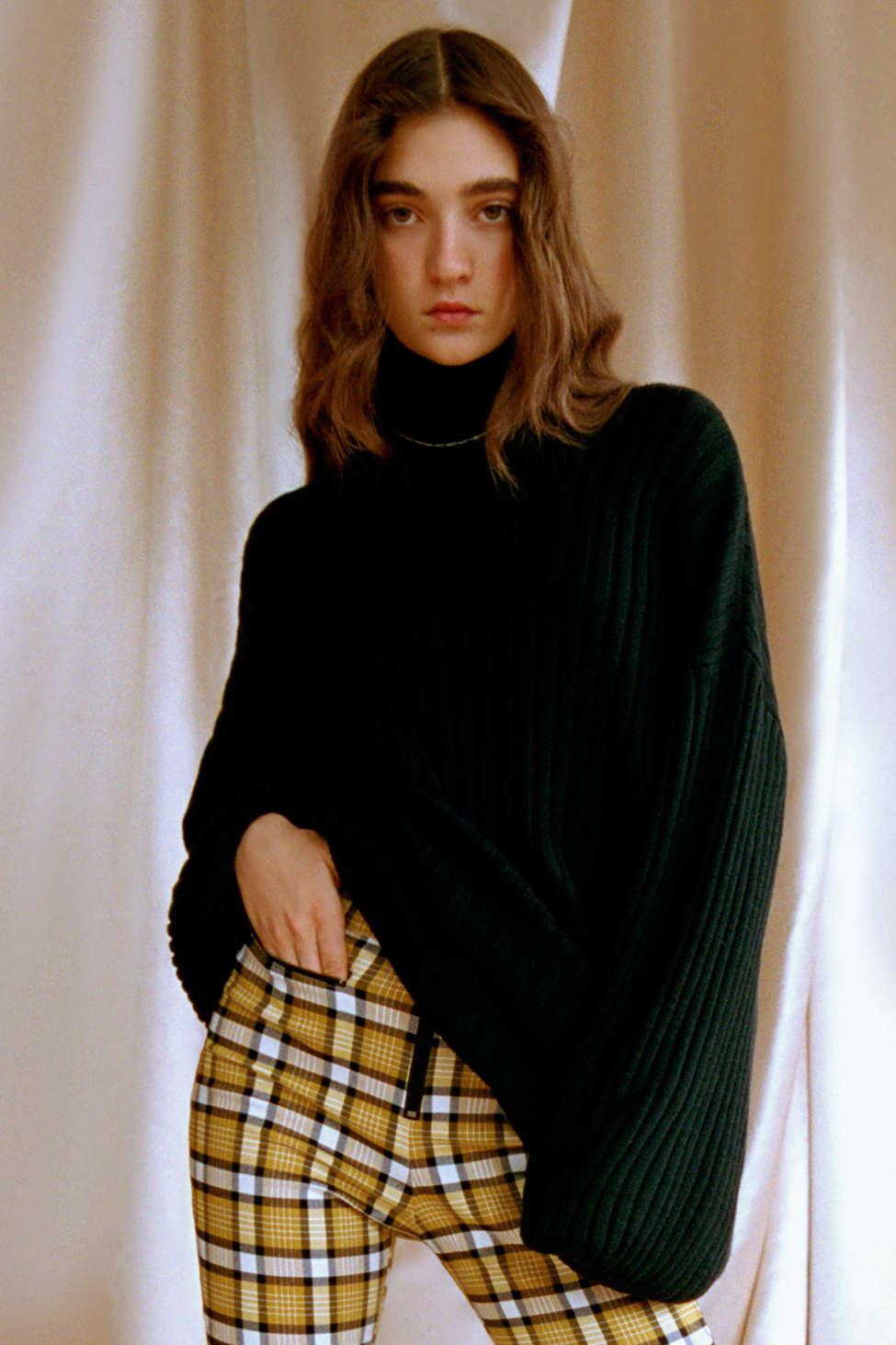 uo jill turtleneck sweater mini dress