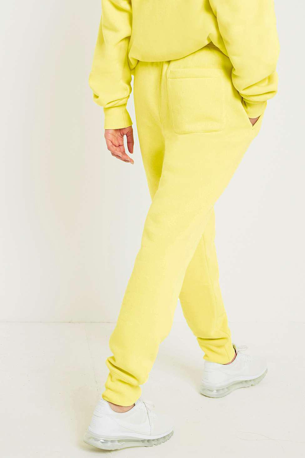 champion yellow joggers