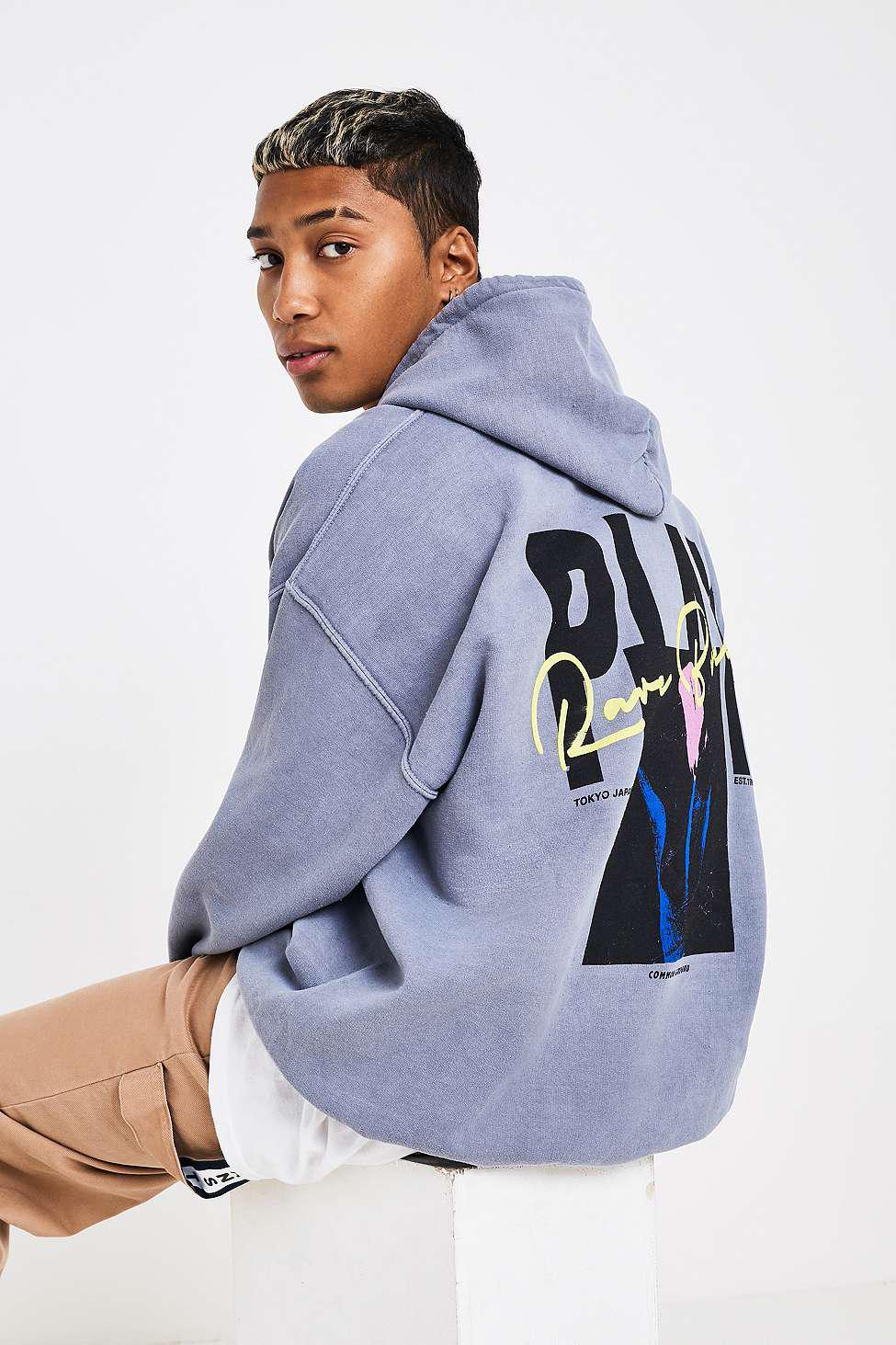 Uo rare breed washed grey hoodie Clearance