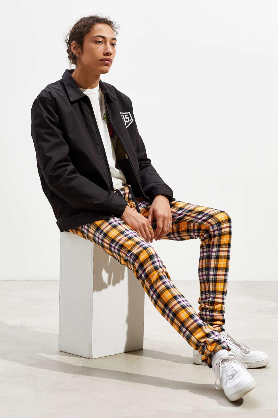 urban outfitters plaid pants mens
