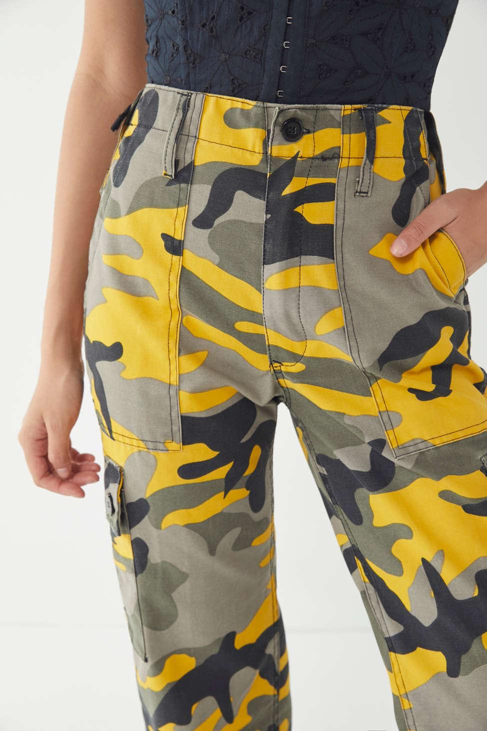 vintage colorful camo pant