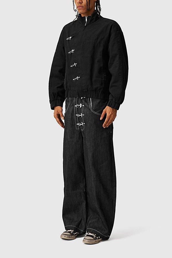 AELFRIC EDEN Boxy Fireman Clasp Jacket in Black for Men | Lyst Canada