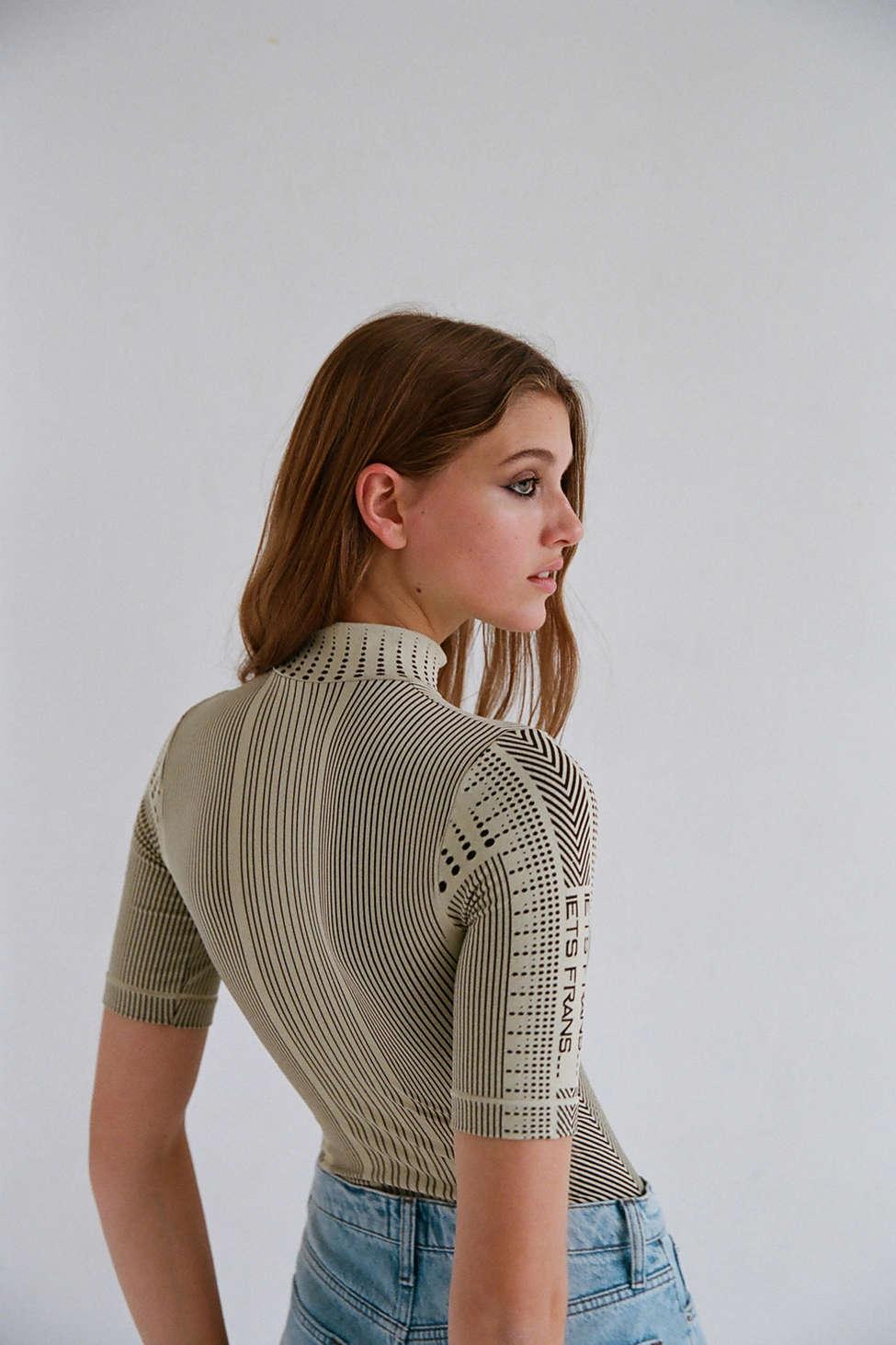 Iets frans zip up top Outlet