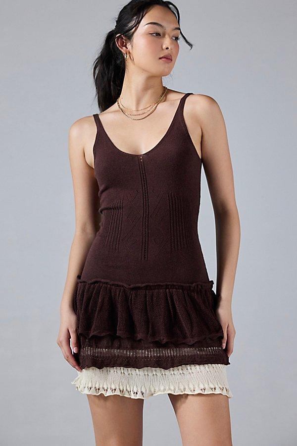 kimchi blue tessa tiered sweater tank mini dress Kimchi Blue Tessa Tiered Ruffle Sweater Tank Mini Dress