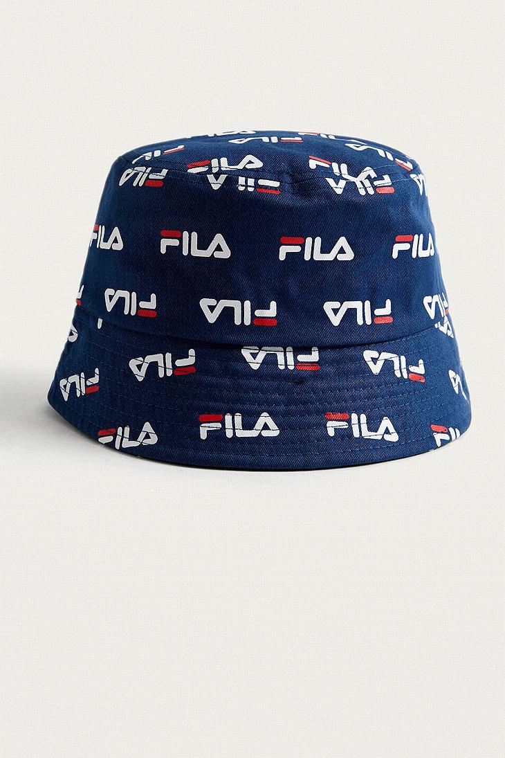 blue fila hat