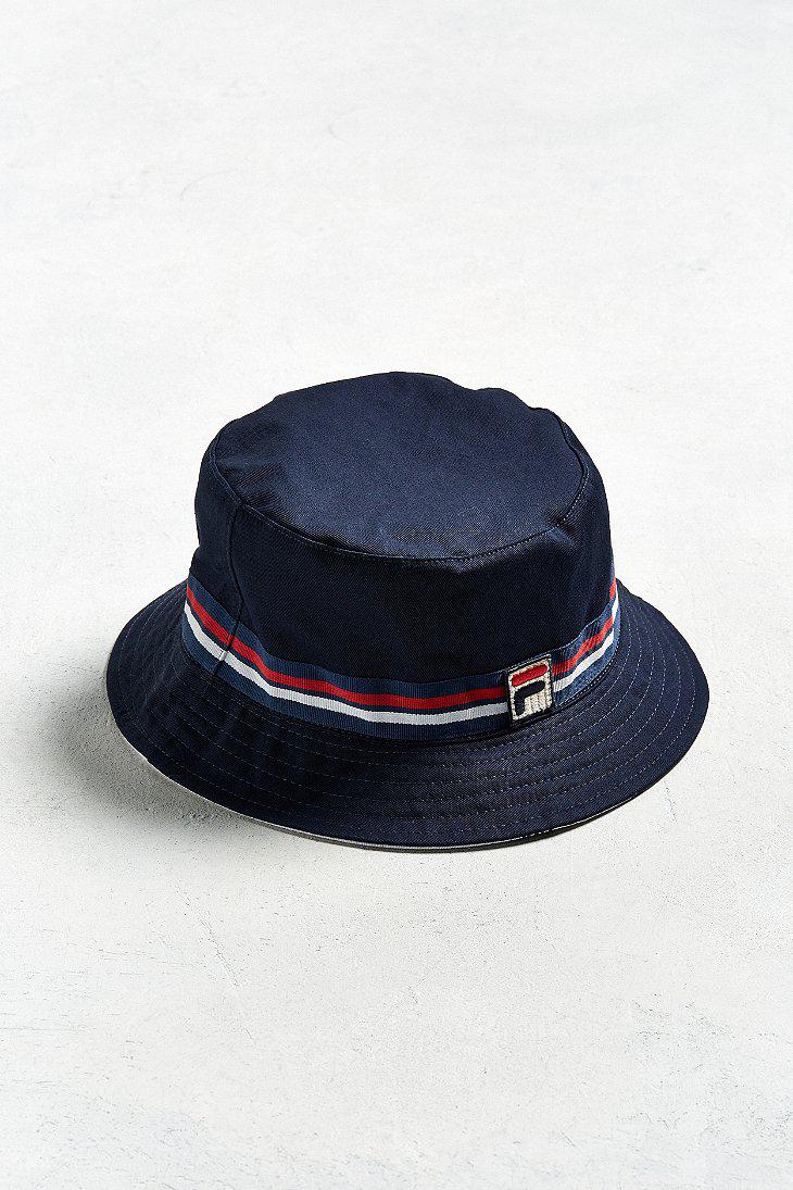opener Perception drum Fila Cotton Fila Reversible Bucket Hat in Navy (Blue) for Men | Lyst