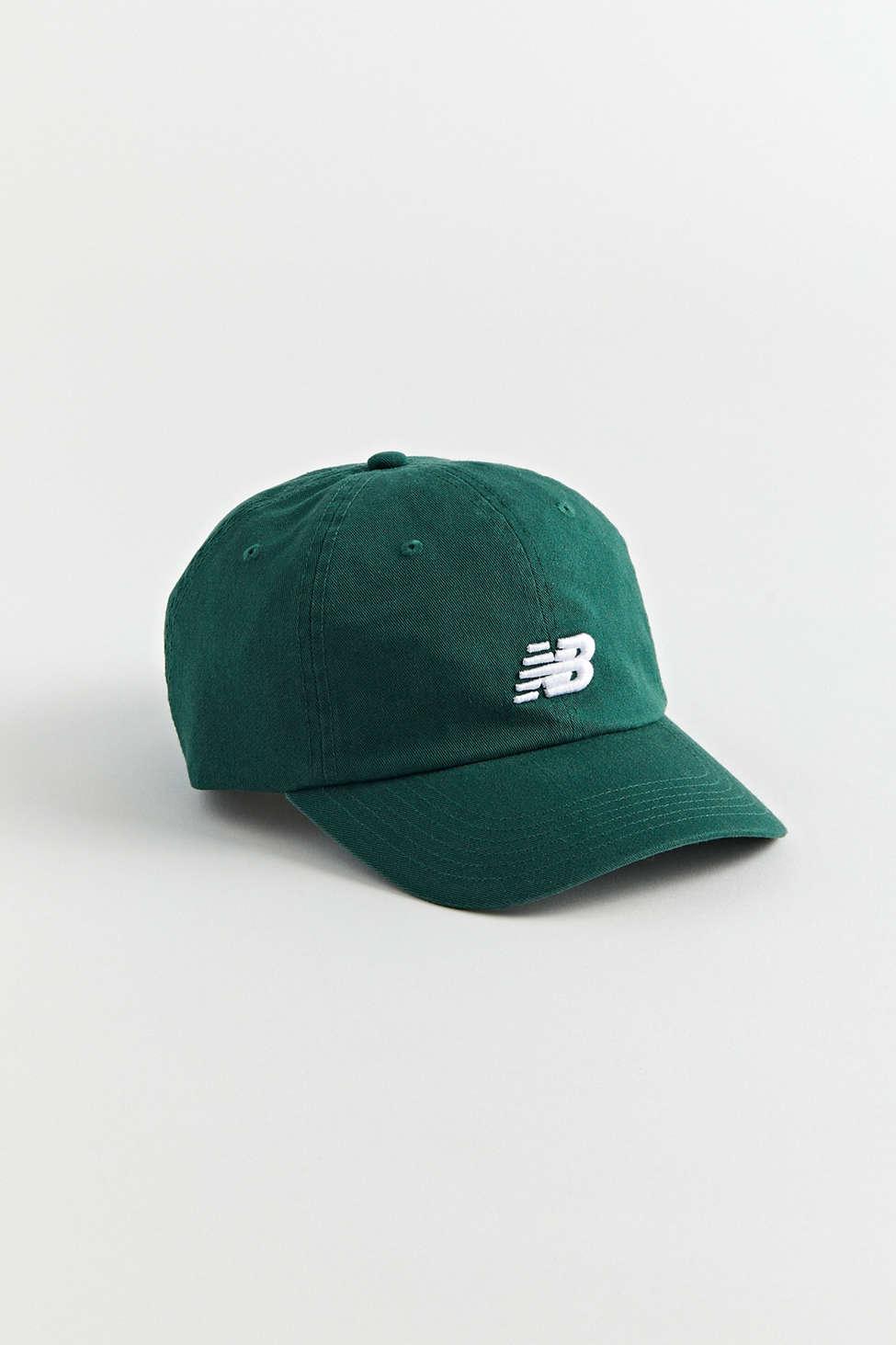 New Balance Classic Logo Baseball Hat in Black for Men | Lyst