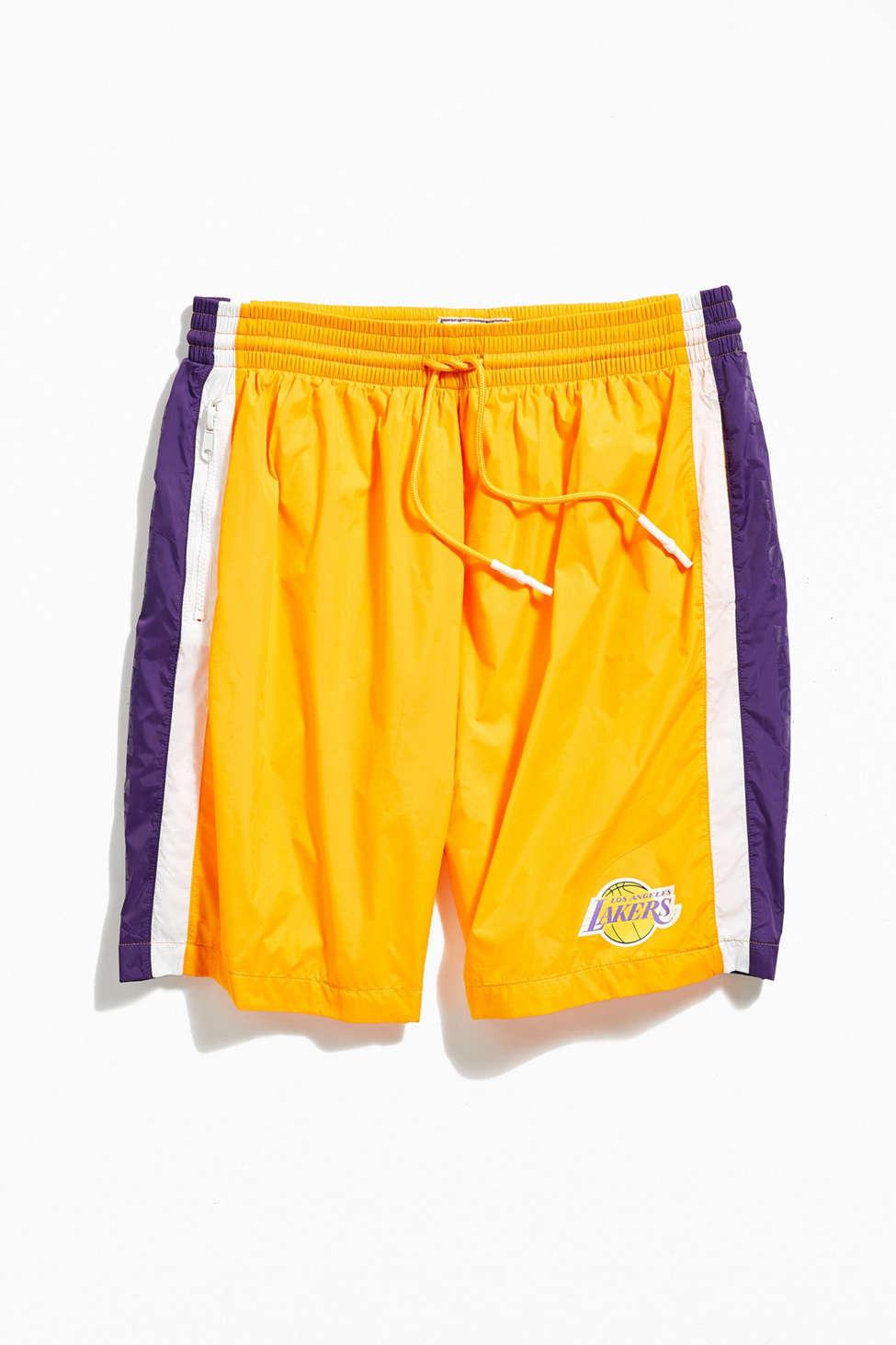 mitchell and ness nylon shorts