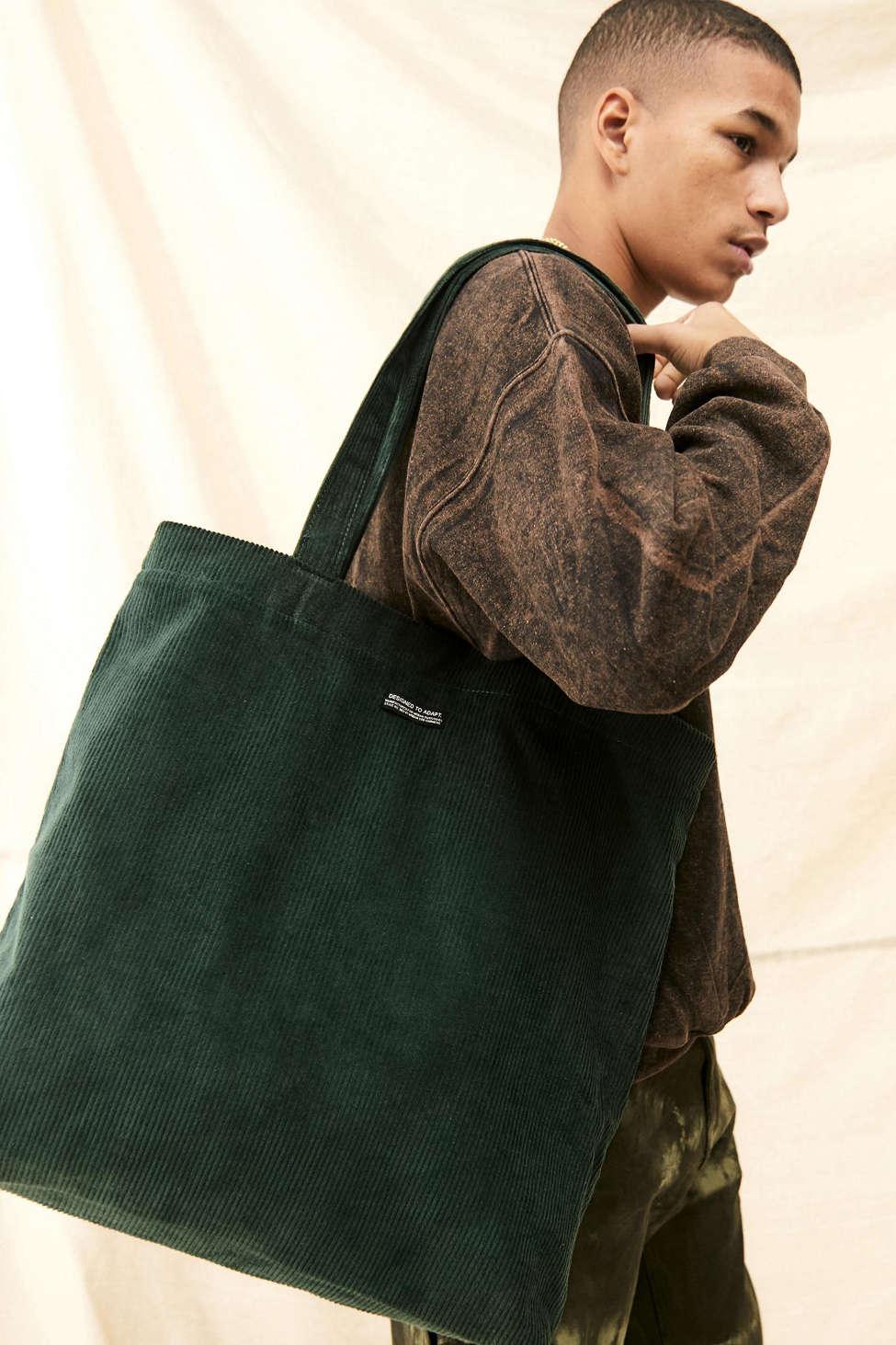 pitch scan reap Urban Outfitters Uo Green Corduroy Tote Bag for Men | Lyst