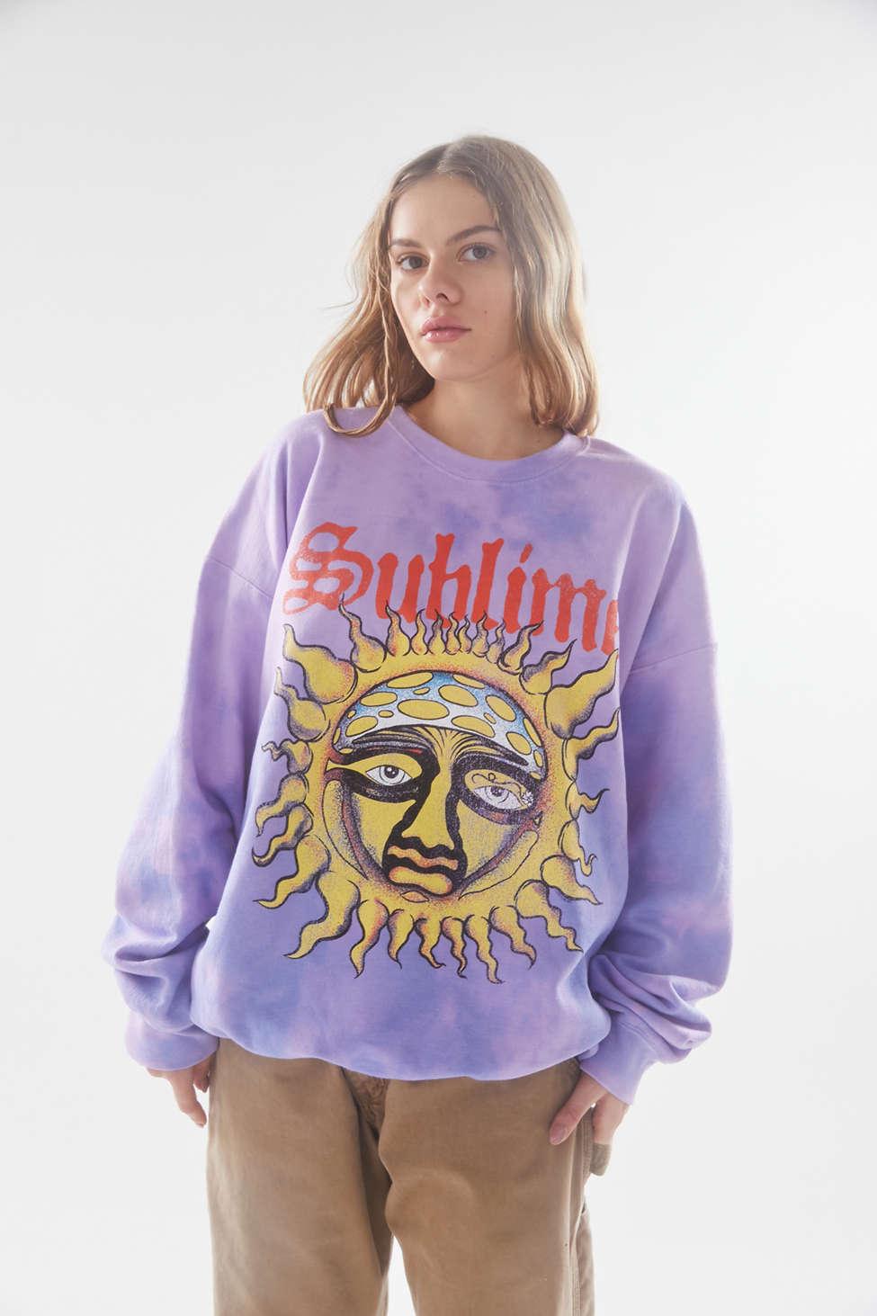 Urban Outfitters Sublime Tour Crew Neck Sweatshirt in Purple | Lyst