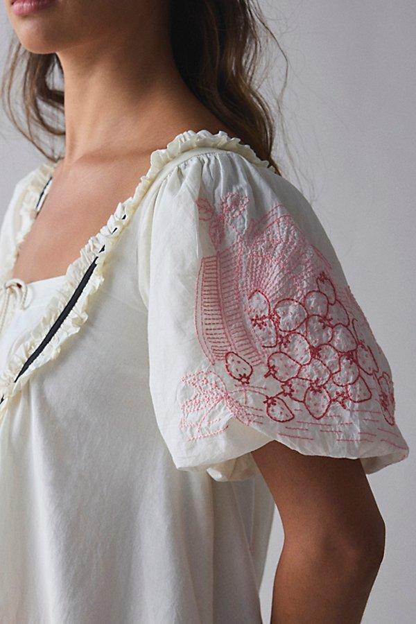 kimchi blue bailey embroidered puff sleeve babydoll mini dress Kimchi Blue Stella Off-The-Shoulder Babydoll Mini Dress