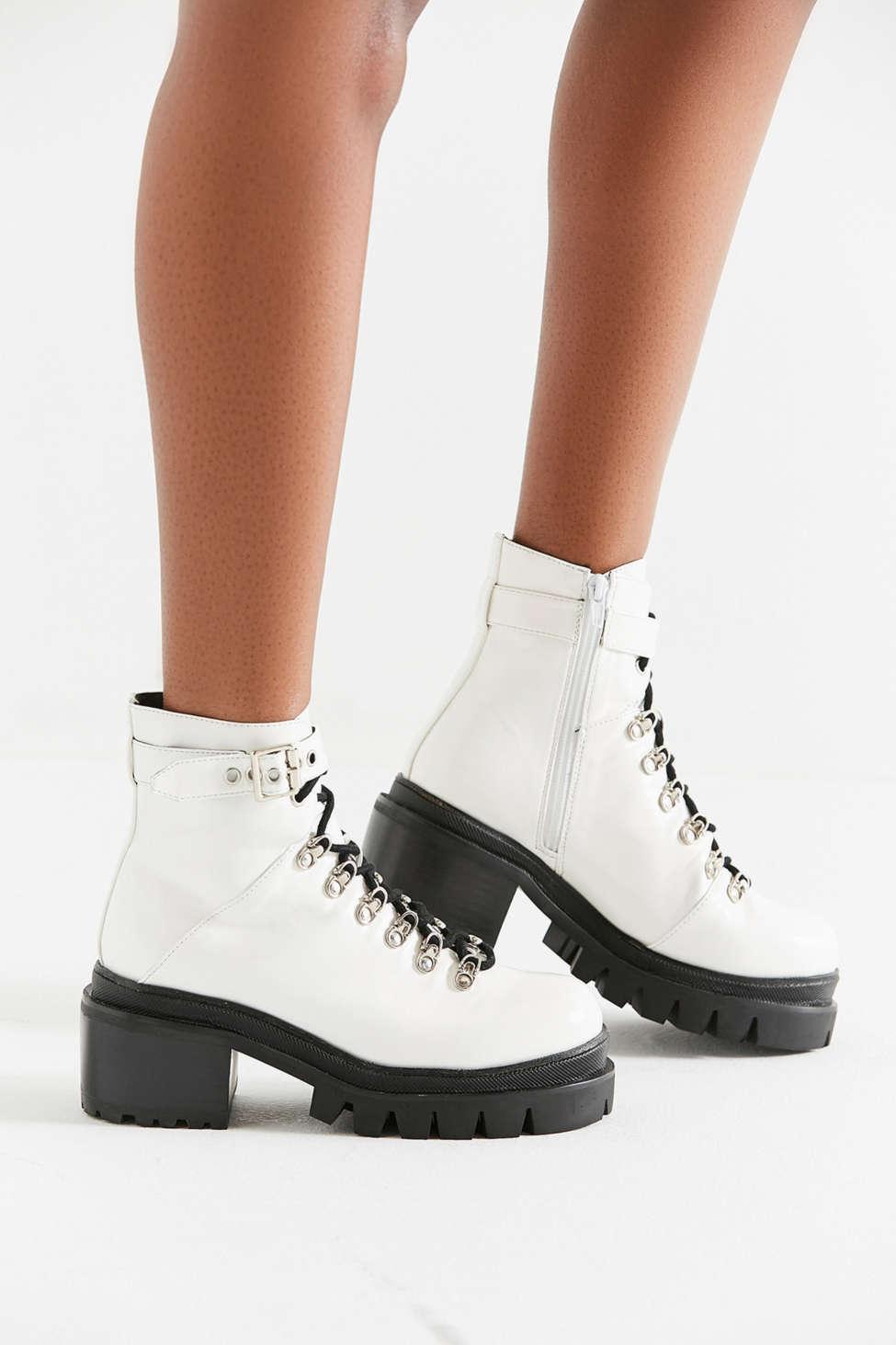 jeffrey campbell white combat boots