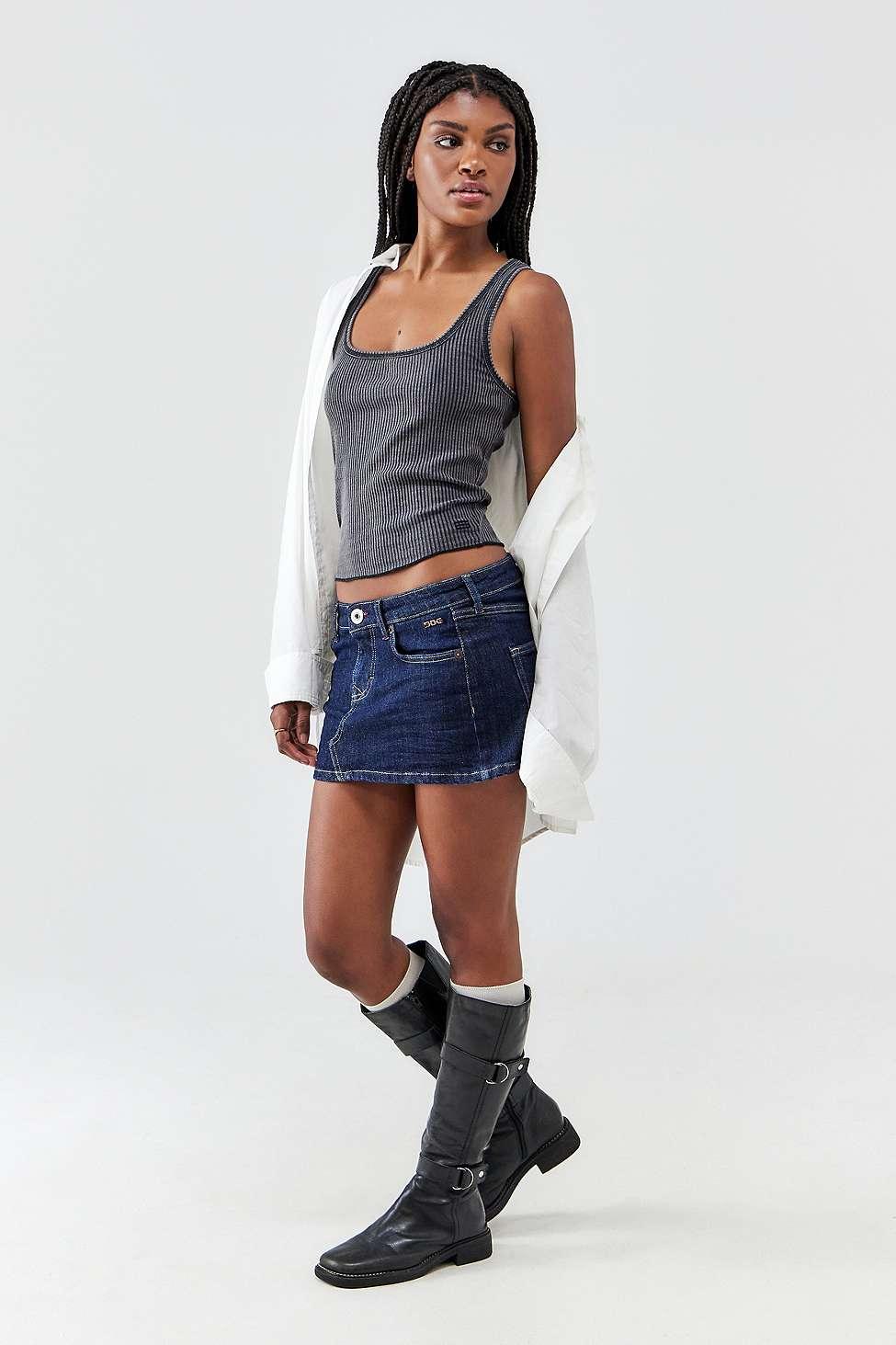 BDG Ultimate Denim Mini Skirt in Blue Lyst UK