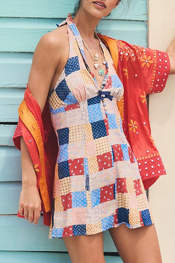 Kimchi Blue Charlie Printed Halter Mini Dress | Lyst