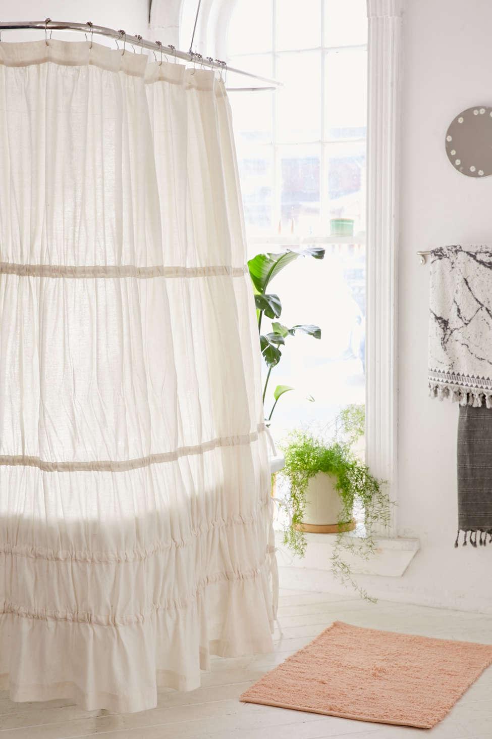 Urban Outfitters Cotton Rayna Tiered Ruffle Tie Side Shower