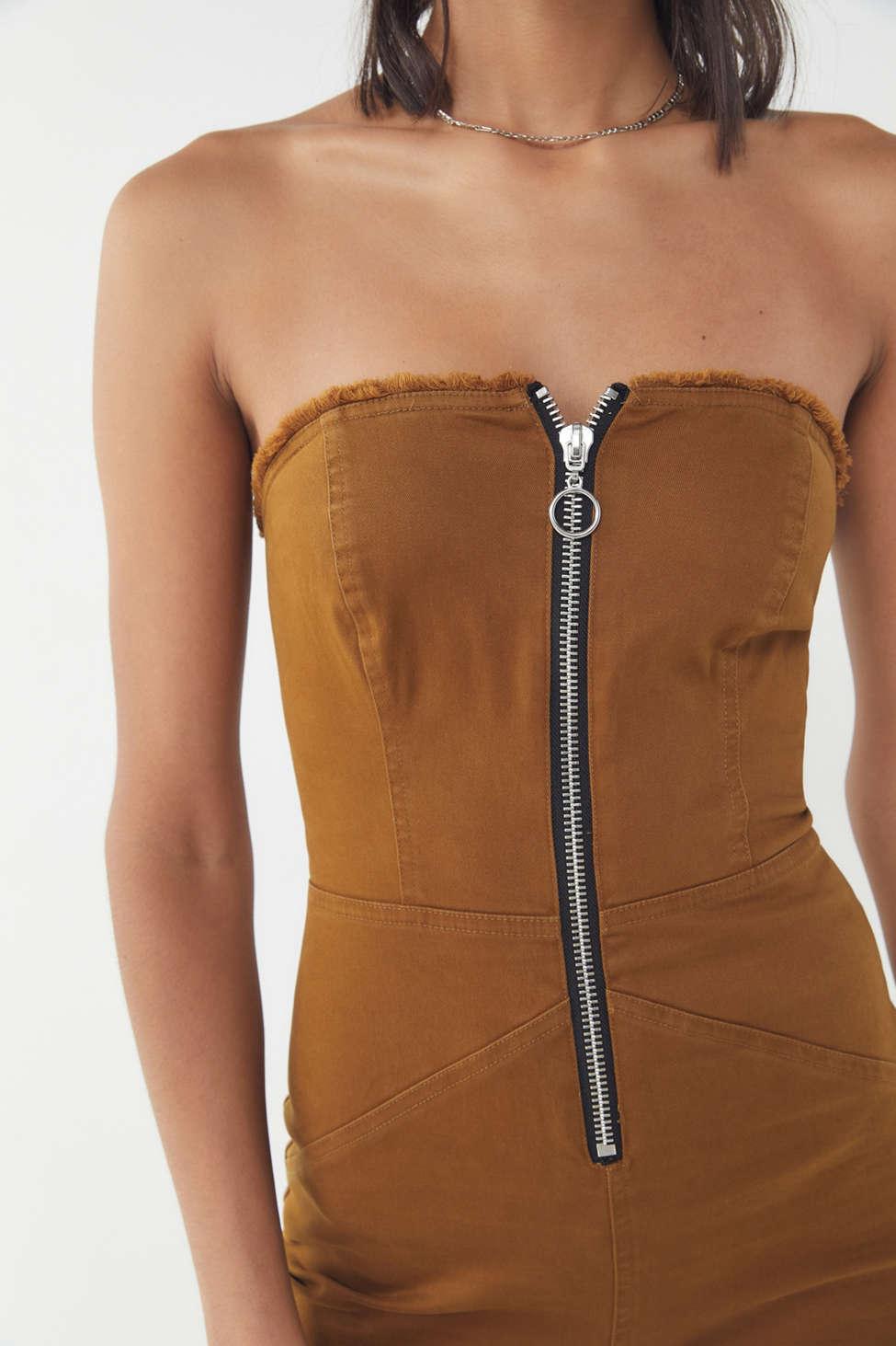 urban outfitters strapless jumpsuit