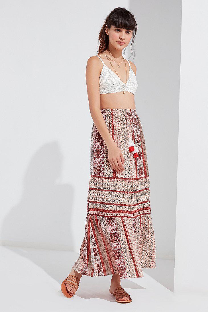 tassel maxi skirt