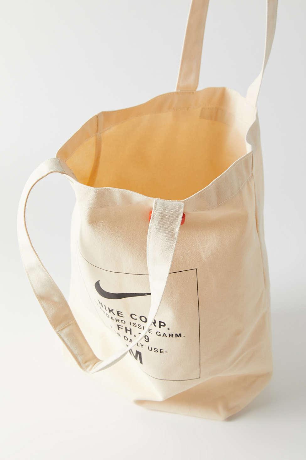 canvas nike tote bag