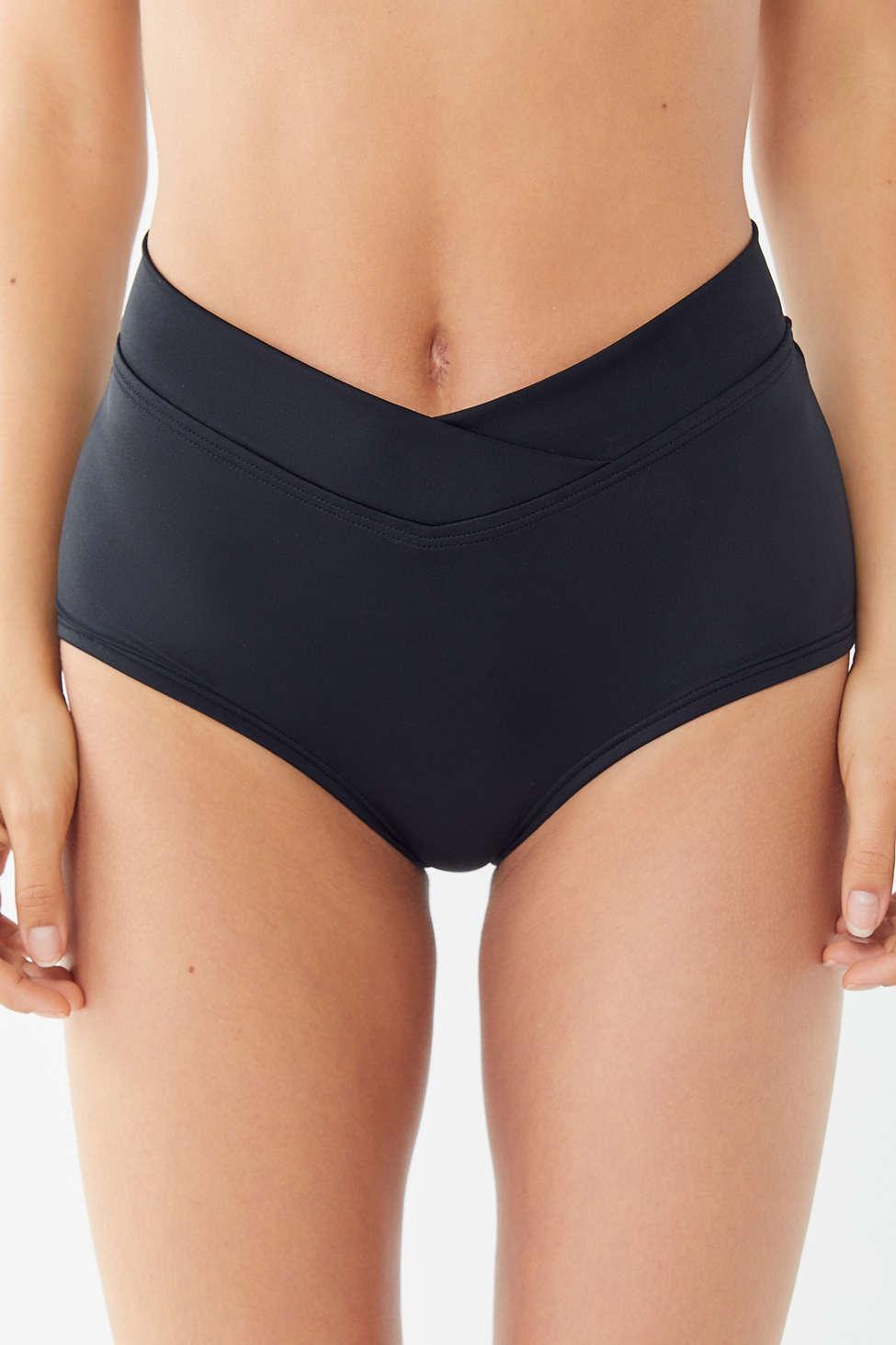 Out From Under Synthetic Highwaisted Boyshort Bikini Bottom in Blue Lyst