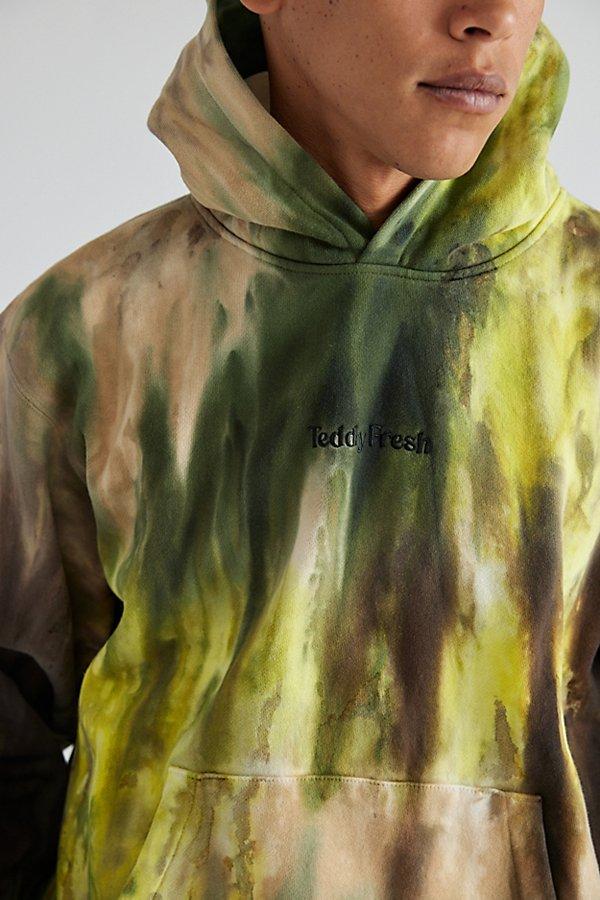 Teddy Fresh Ice Dye Hoodie Sweatshirt in Green for Men Lyst
