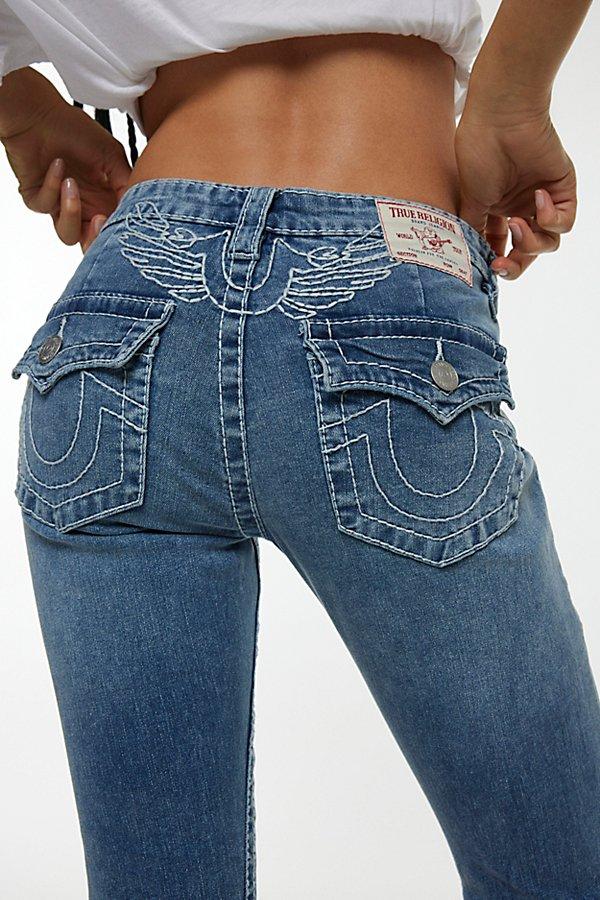True Religion Big T Horseshoe Wing Flare Jean in Blue | Lyst
