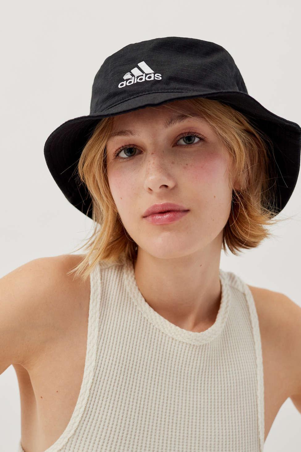 adidas Essentials Plus Bucket Hat in Black | Lyst