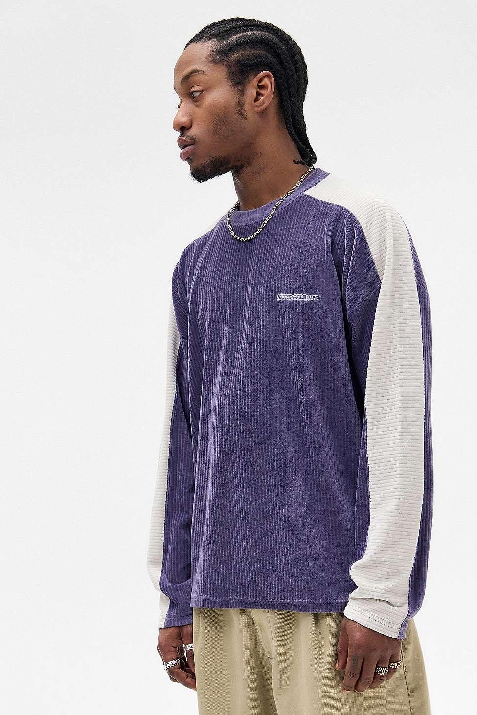 Crewneck Sweatshirt Iets Frans Purple Sweatshirt Iets Panel Velour