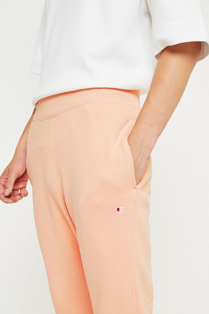 peach champion sweatpants