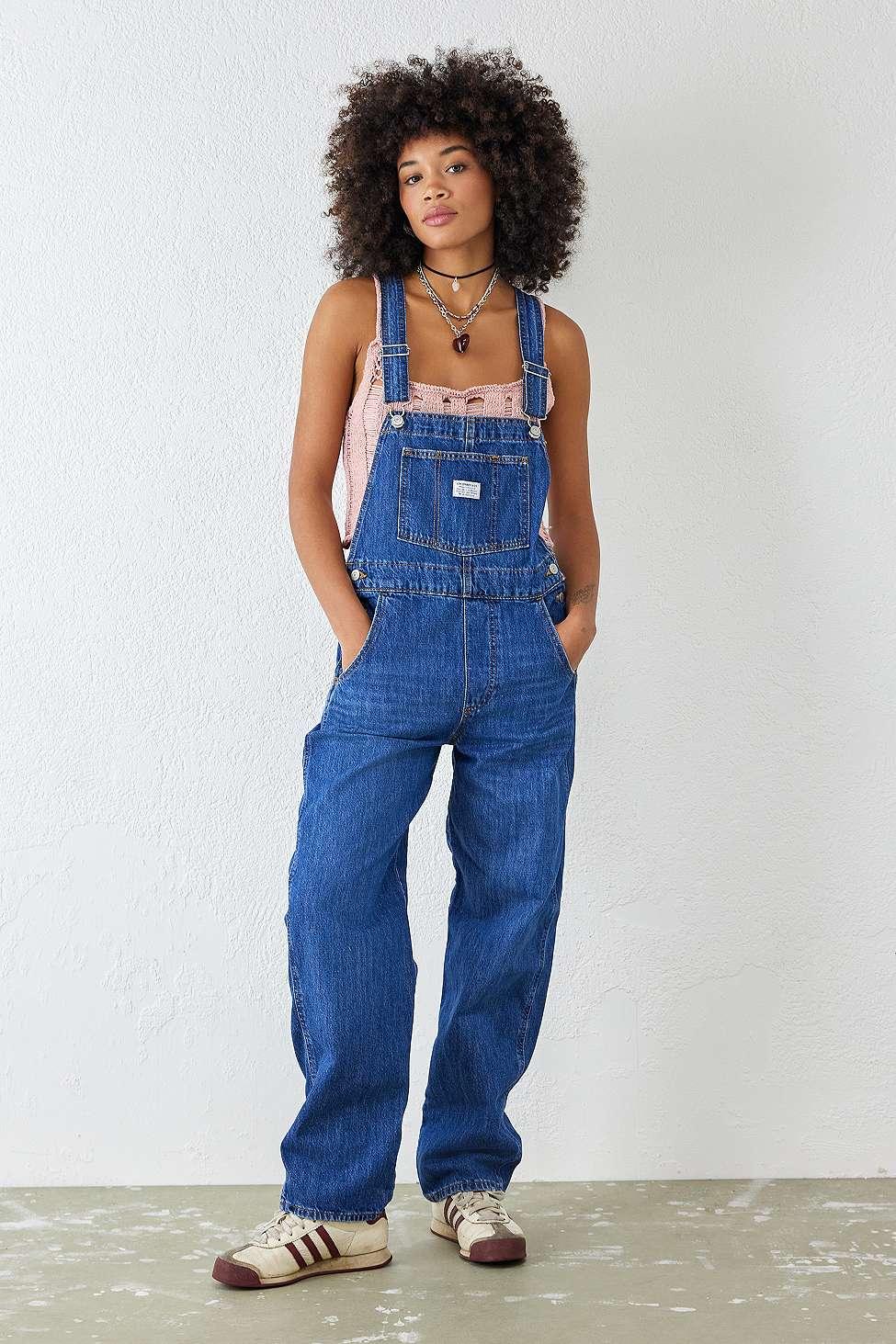 Levi s Mid Blue Vintage Dungarees Lyst UK