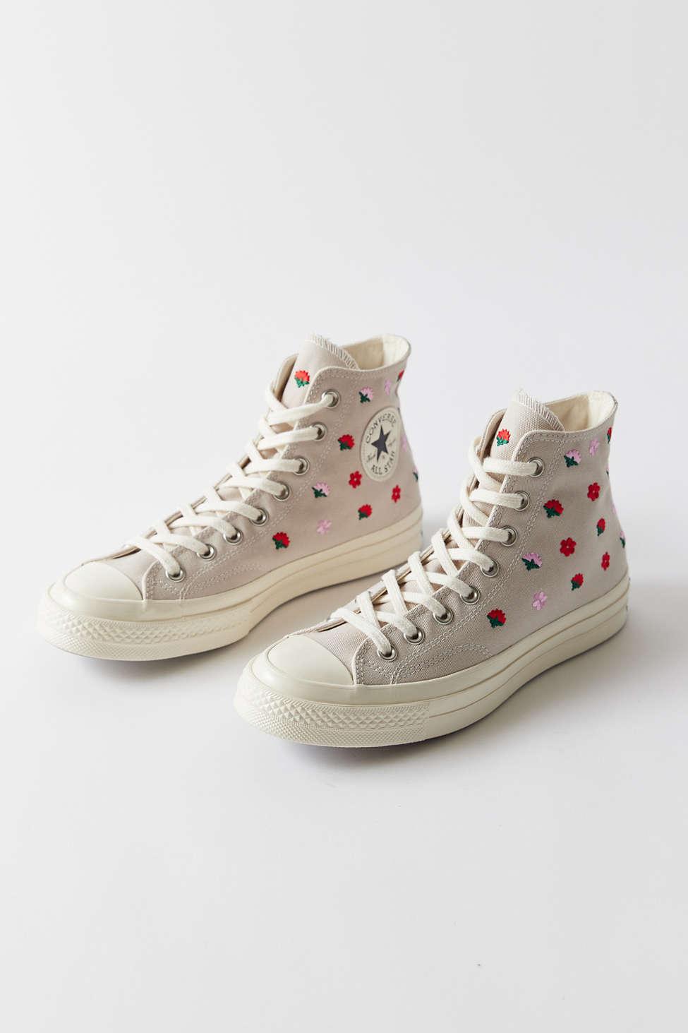 Converse Embroidery High Top Sneaker | Lyst