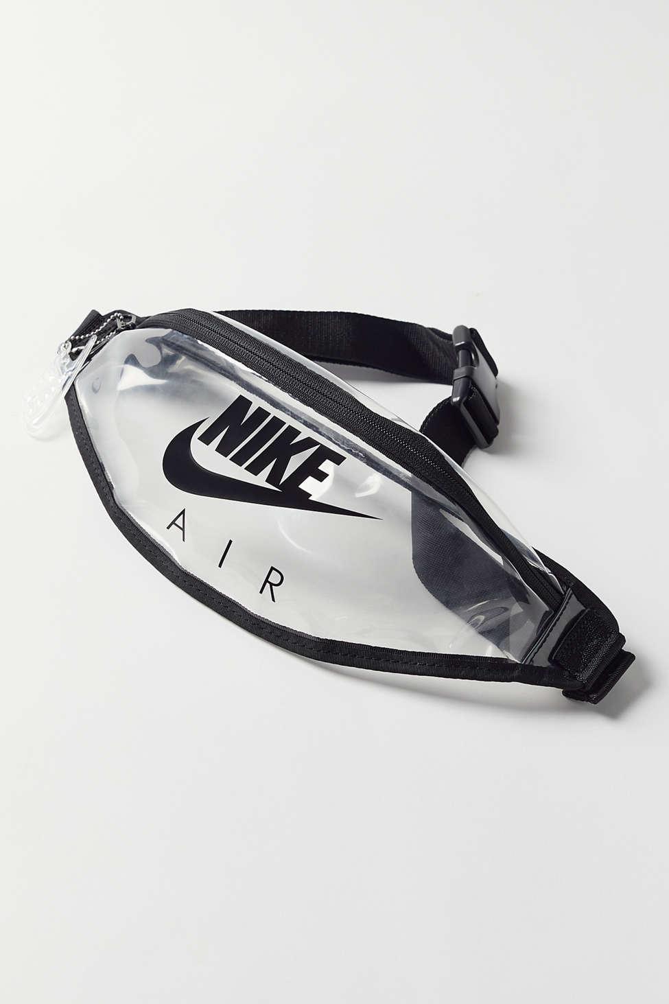 Nike Heritage Clear Belt Bag in Black | Lyst