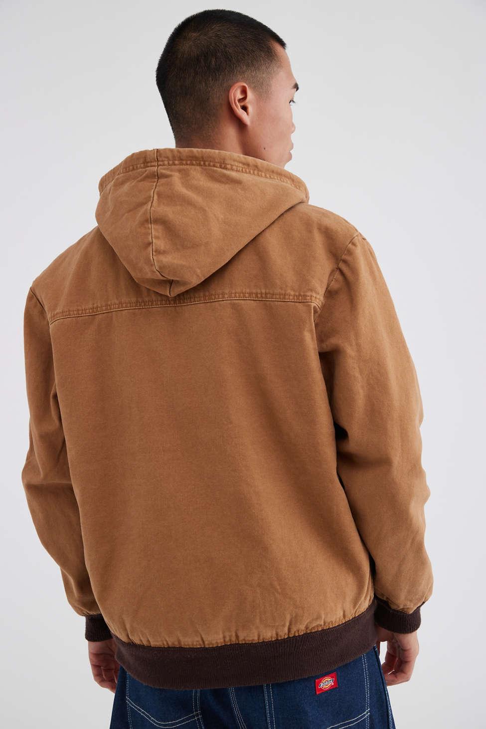 Dickies Duck Canvas Hooded Jacket in Brown for Men | Lyst