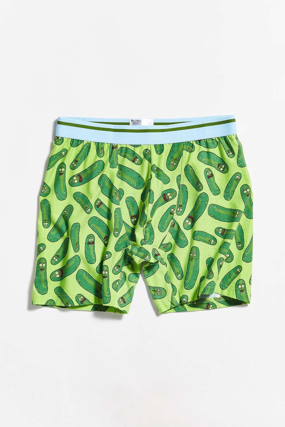 Urban Outfitters Pickle Rick Boxer Brief in Green for Men Lyst