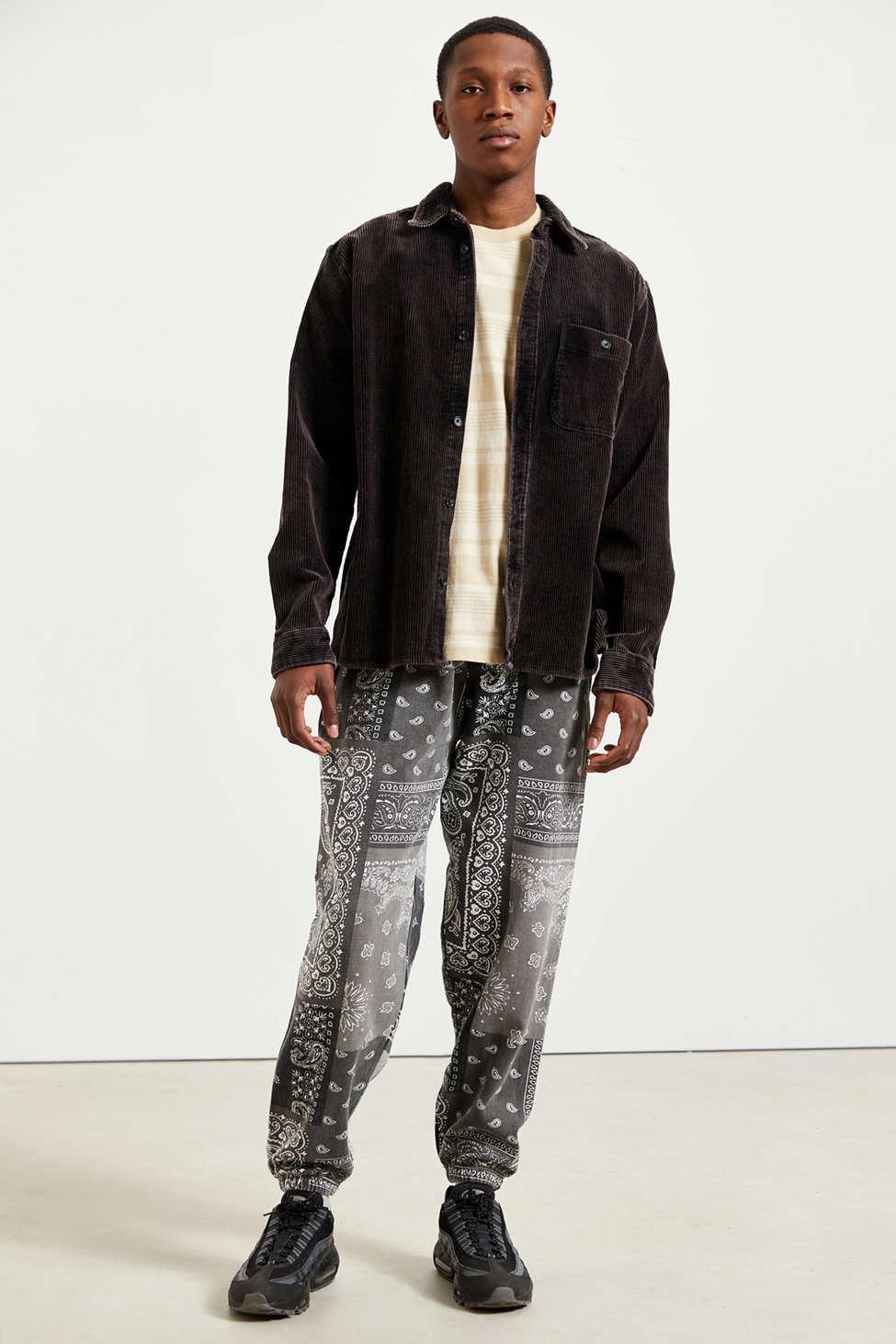 BDG Bandana Patchwork Print Sweatpant in Black for Men Lyst