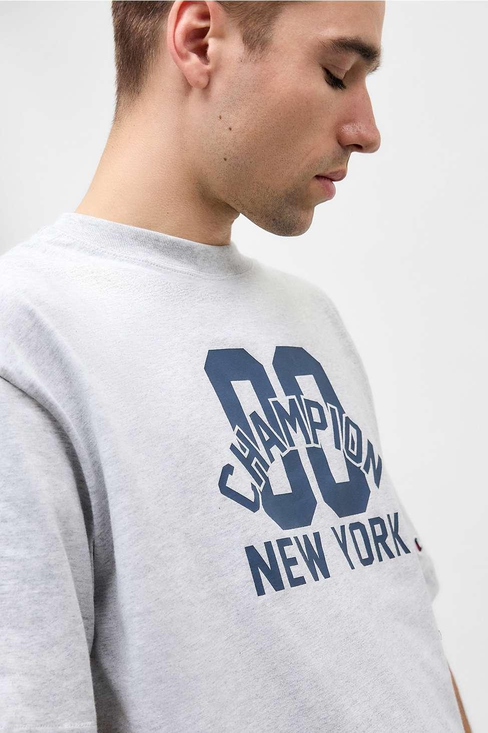 Champion Uo Exclusive Grey Number T-shirt in White for Men Lyst UK