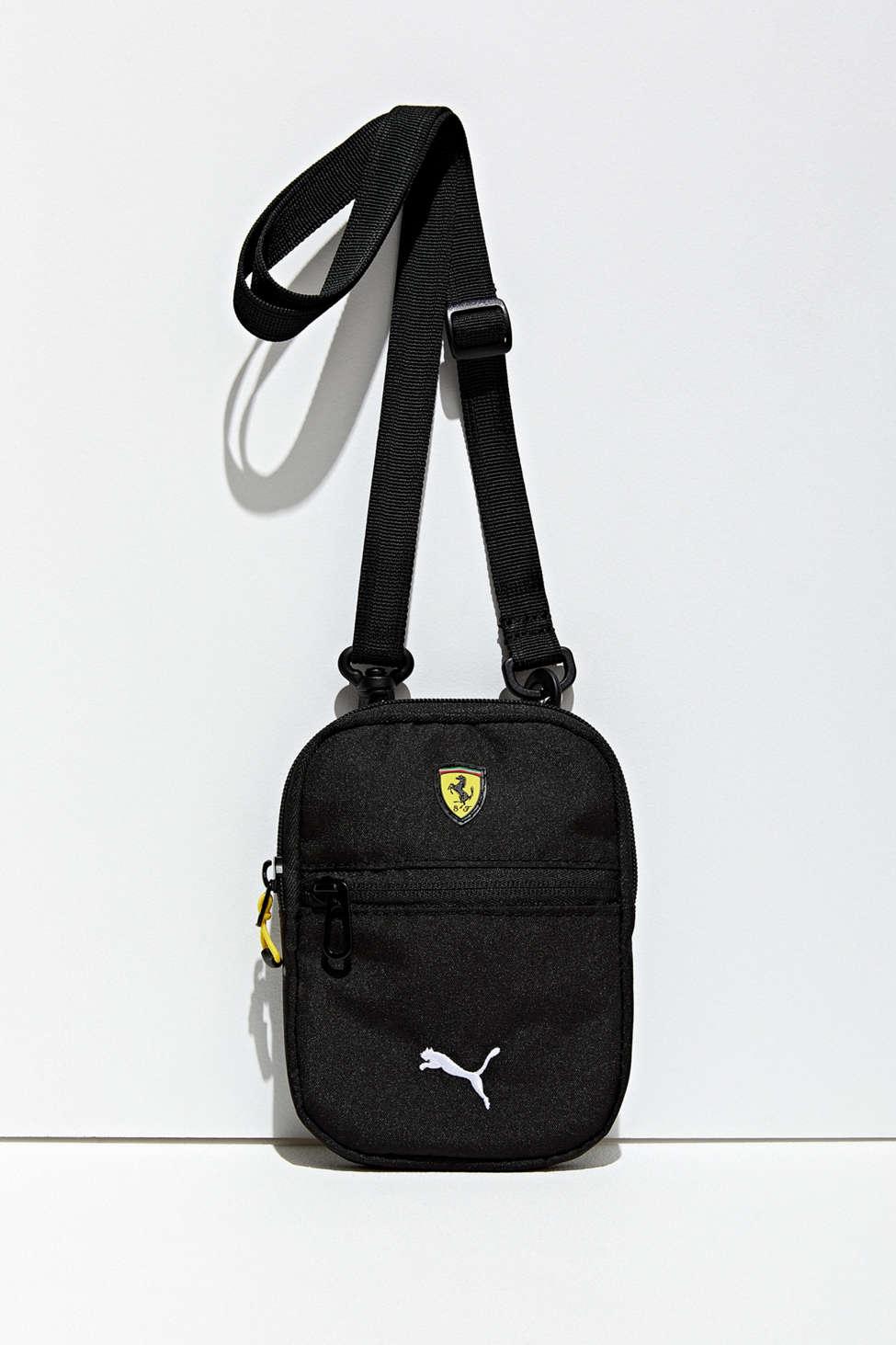 PUMA Puma Ferrari Fanwear Mini Portable Messenger Bag in Black for Men -  Lyst