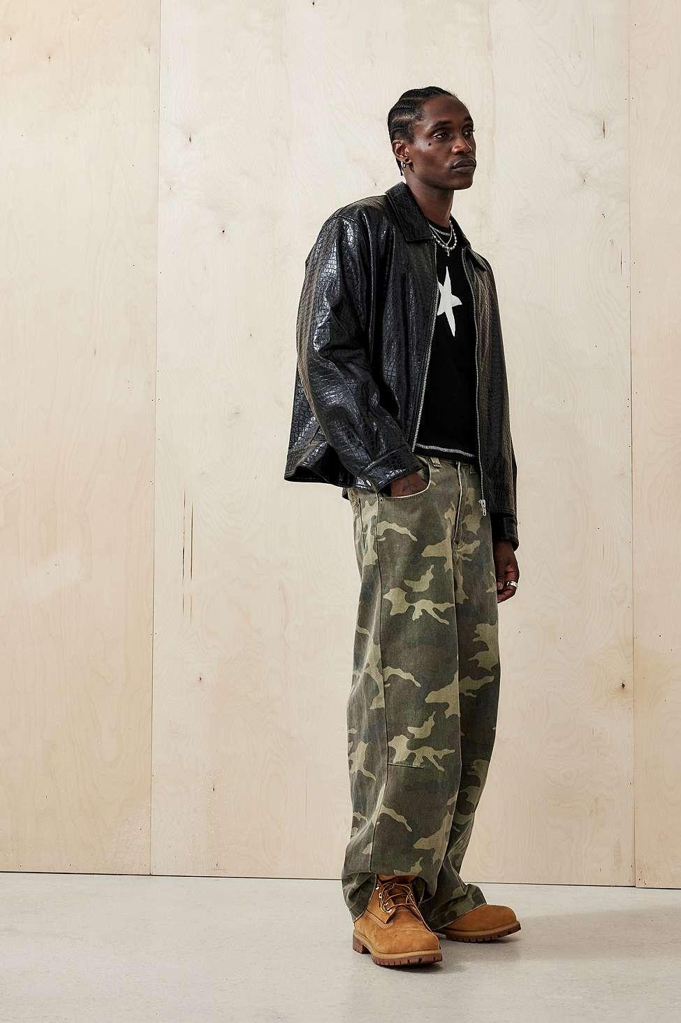 Jaded London Camo Colossus Jeans in Green for Men | Lyst UK