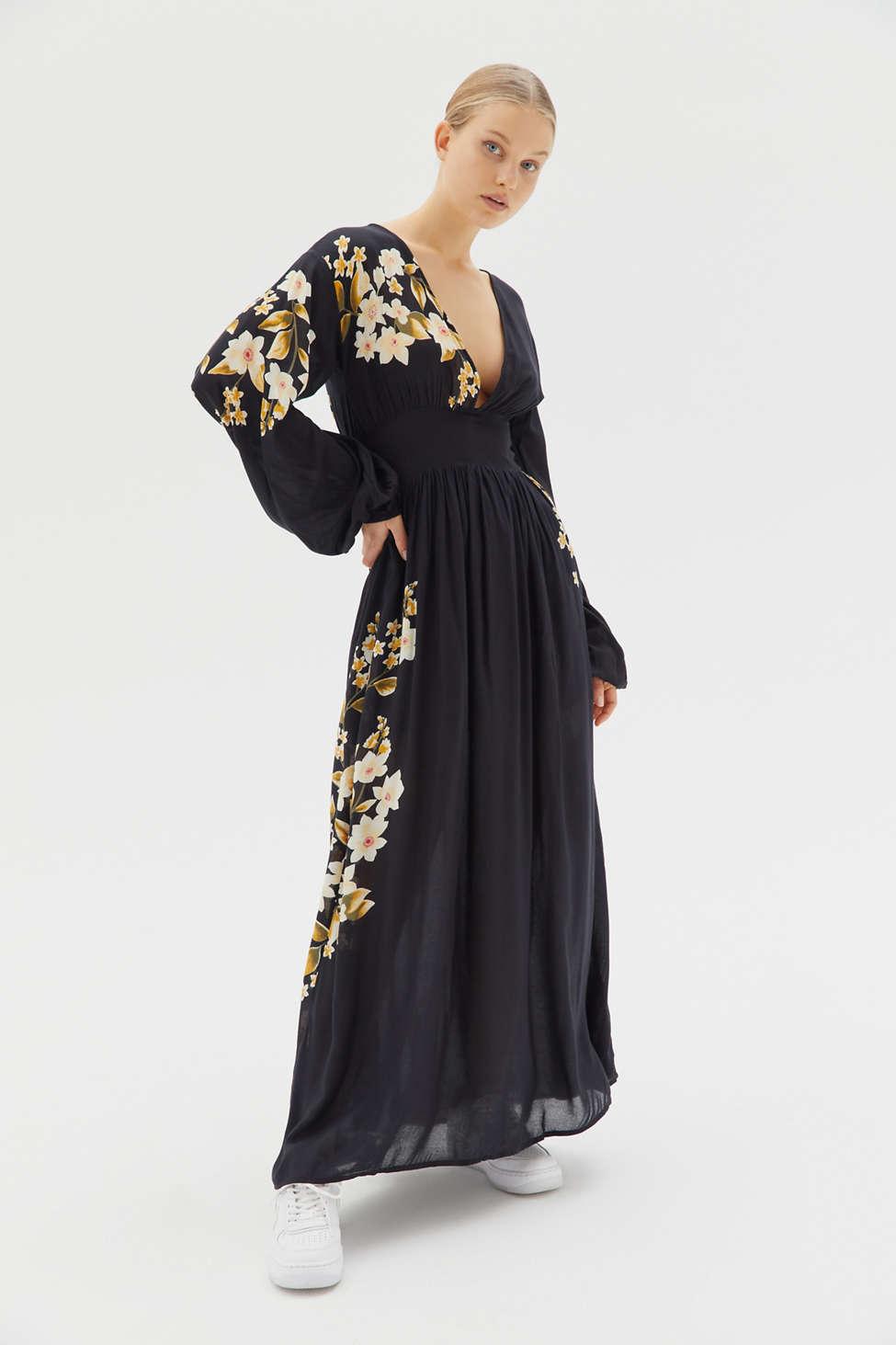 Billabong Night Bloom | Maxi Dress Black in Lyst