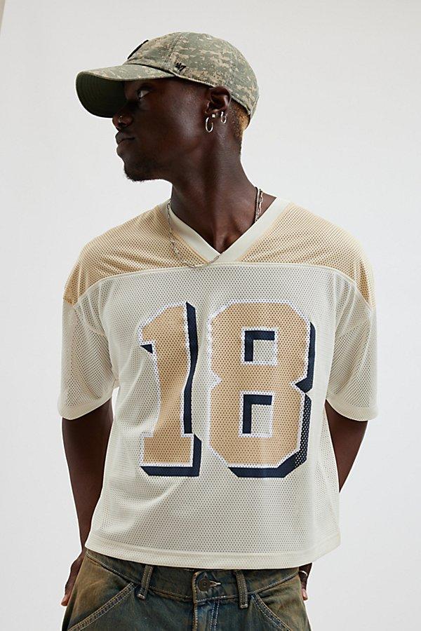 Urban Outfitters Mesh Football Jersey V-Neck Tee in Natural for Men