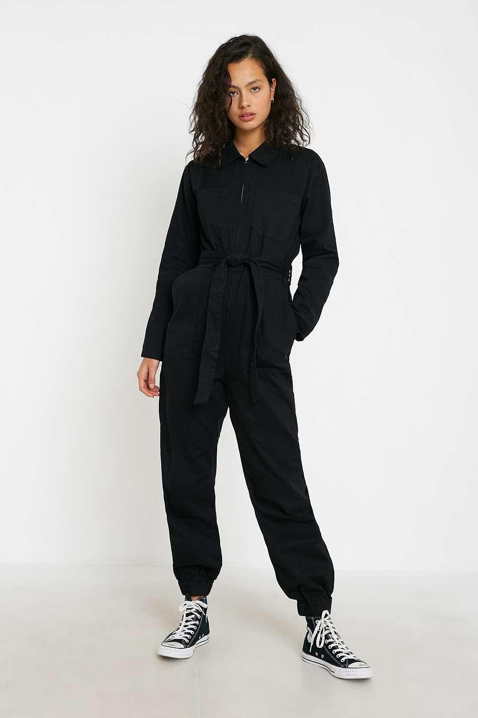 urban outfitters black boiler suit