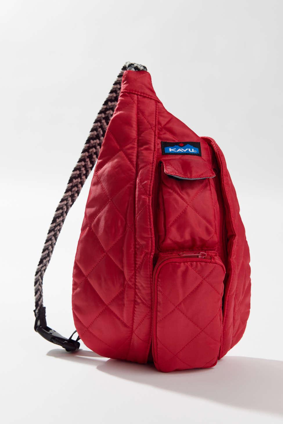 Kavu Mini Rope Puff Sling Bag in Red Lyst