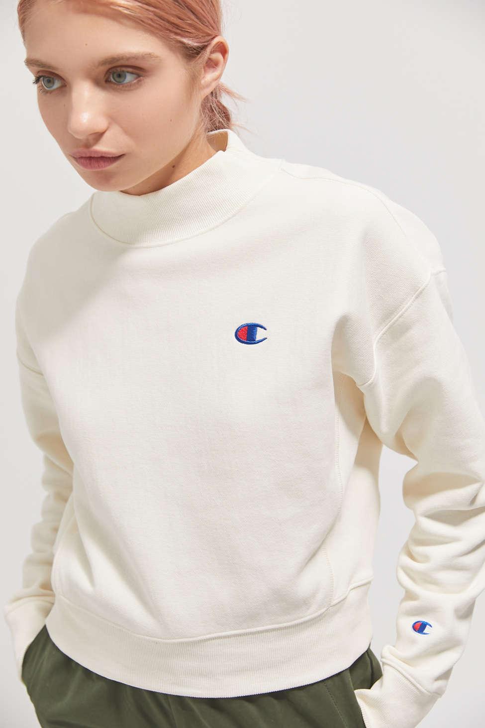 Champion Cotton Uo Exclusive Reverse Weave Mock Neck Sweatshirt - Lyst