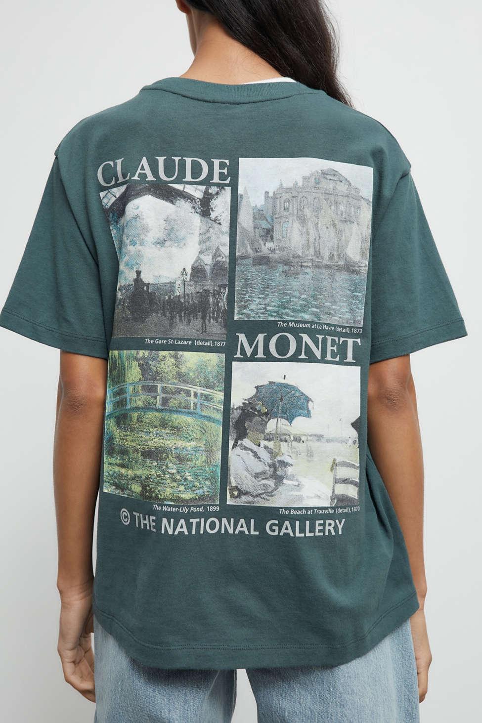 Urban Outfitters The National Gallery Claude Monet Tee in Green | Lyst