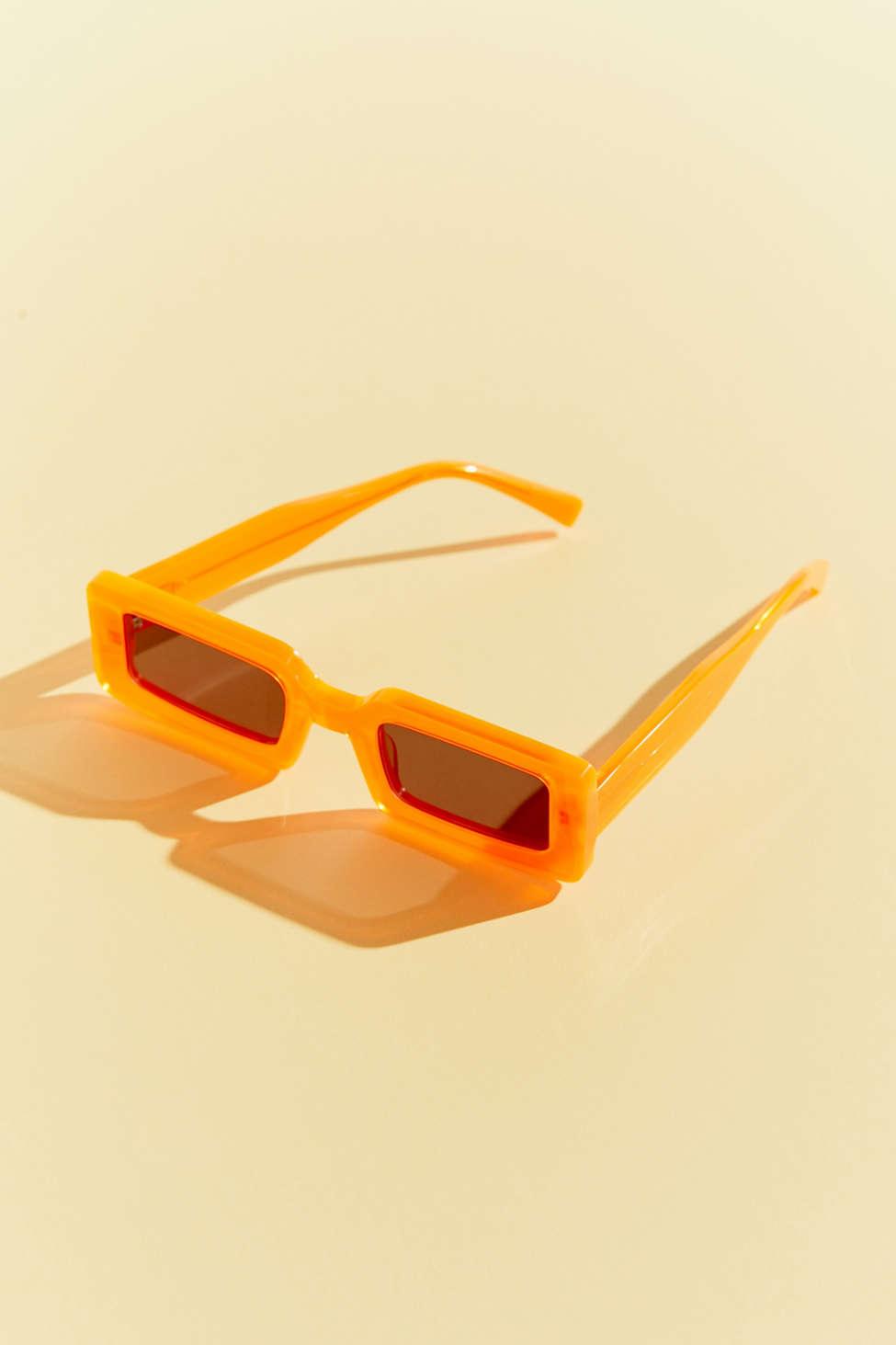 neon orange sunglasses