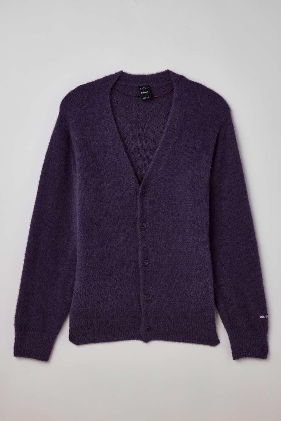 iets frans... Eyelash Cardigan In Purple At Urban Outfitters | Lyst