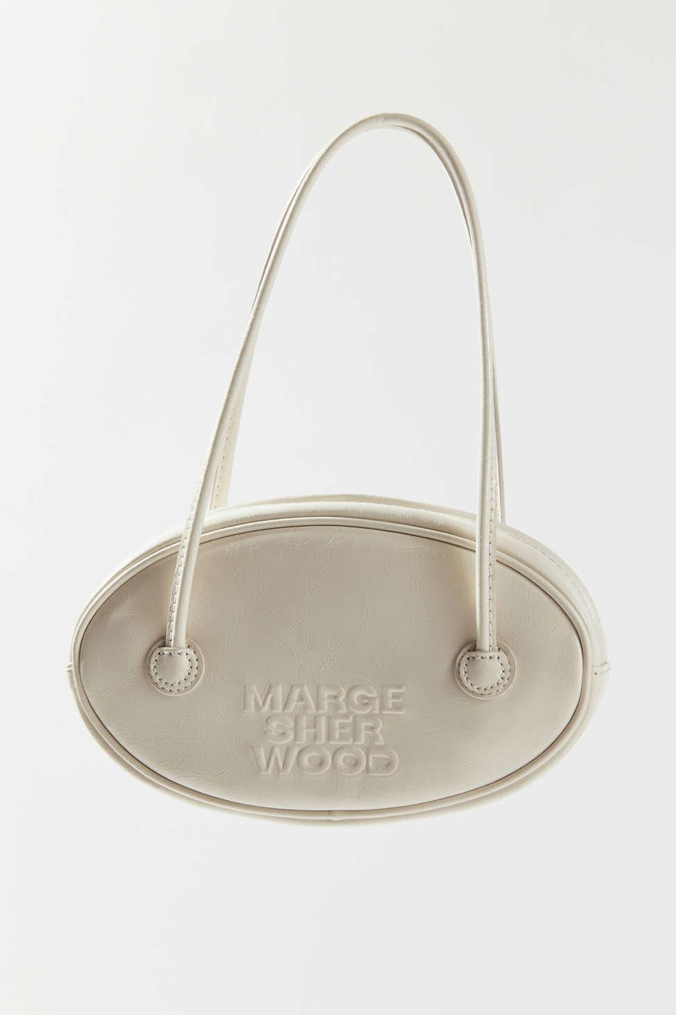 Marge Sherwood Leather Egg Bag in White