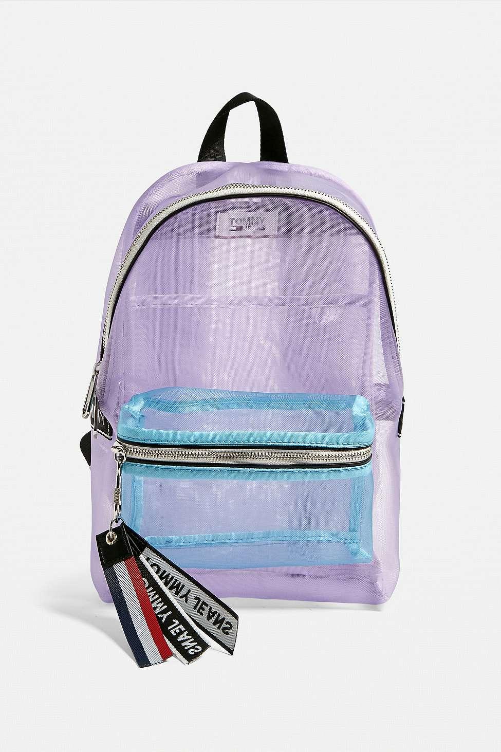 tommy hilfiger logo tape mini backpack