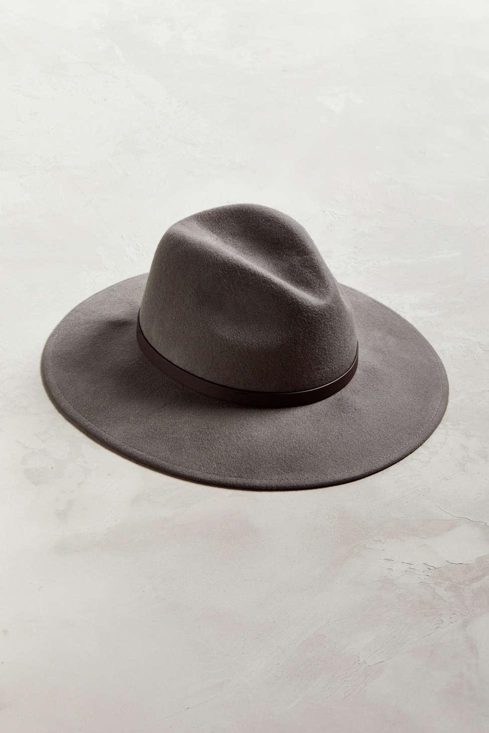 Urban Outfitters Wool Wide Brim Grey 